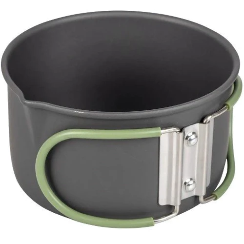 Набор посуды Bo-Camp Explorer 4 Pieces Hard Anodized Grey/Green (2200244) (DAS301407) фото 5