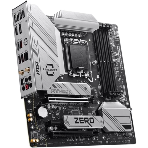 MSI B760M PROJECT ZERO: Оперативна пам'ять 4xDDR5 7800+ МГц, до 256 ГБ