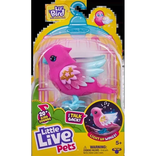 Пташка, що говорить, Little Live Pets Moose Скайлер, рожева (26402) фото 7