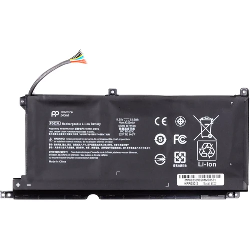 Батарея для ноутбука PowerPlant HP Pavilion Gaming 15-DK Series PG03XL 11.55V 4323mAh (NB462117)
