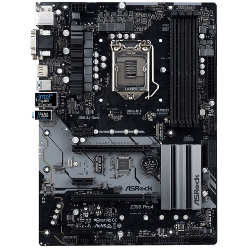 ASRock Z390 Pro4: Оперативная память 4xDDR4 4300, до 64 ГБ