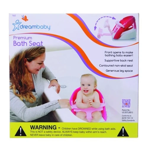 Премиум сиденье в ванную Dreambaby, розовое (F662) фото 3