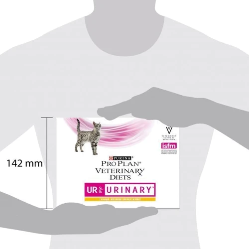 Влажный корм Pro Plan Veterinary Diets UR Urinary при мочекаменной болезни с курицей 10x85 г (7613035613331): Вес упаковки 0.850 кг