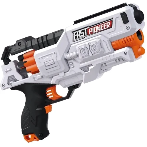 Іграшковий пістолет Fast Pioneer Electric з м'якими патронами 24 шт. (BIG501): Виробник Fast Pioneer