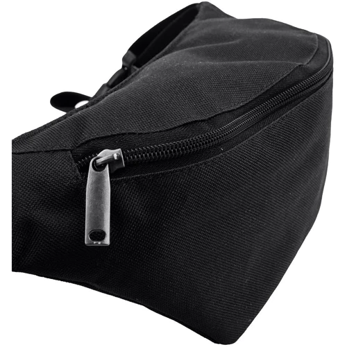 Мужская поясная сумка DNK Leather черная (DNK-Banan-trap-col-1): Фактура Тканая, Матовая