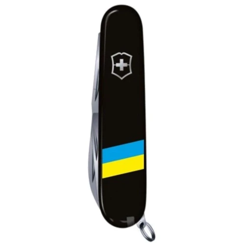Мультитул Victorinox Ukraine 91мм/12 функцій/чорний/Прапор України (1.3603.3_T1100u): Кількість функцій 12