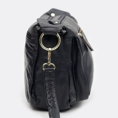 Женская сумка через плечо Borsa Leather черная (K1bb301bl-black): Тип Сумки