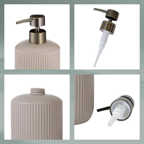 Дозатор для жидкого мыла KELA Adele серый 400 мл (23740)