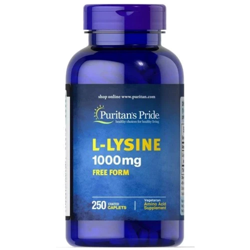 Puritan's Pride L-Lysine 1000 mg Л-лизин 250 каплет