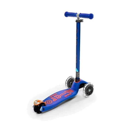 Самокат MICRO Maxi Deluxe - синий (до 50 kg, 3-х колесный, LED) MMD067 фото 8