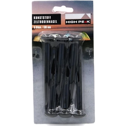 Аксесуар для намету Кільця High Peak ABS Mushroom Peg 13 см 6 шт. Black (42216): Виробник High Peak