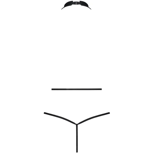 Боди-халтер из экокожи Passion JANNIES BODY Black XXL/XXXL