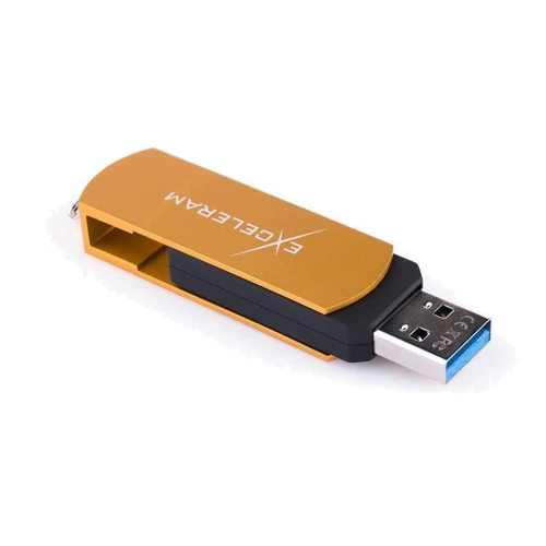 USB-флешка eXceleram 128GB P2 Series USB 3.1 Gen 1 Gold/Black (EXP2U3GOB128) фото 8