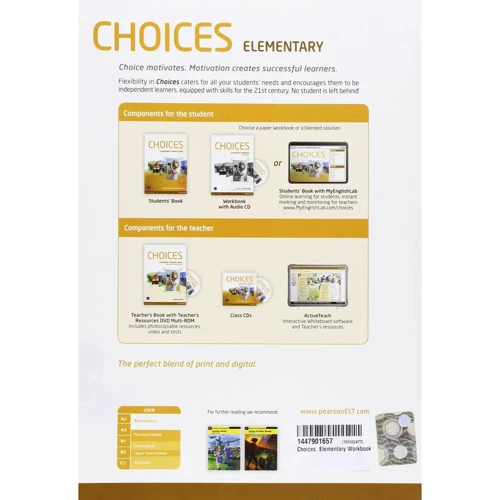 Choices Elementary WB + Audio CD (тетрадь для домашних работ с вложенным CD 4901990000): Производитель Pearson Education Limited