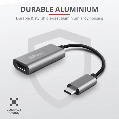 Адаптер Trust Adapter USB-C to HDMI Silver (23774) фото 7