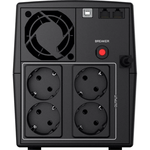 NJOY Keen 1000 USB: Количество Euro-розеток, шт 4