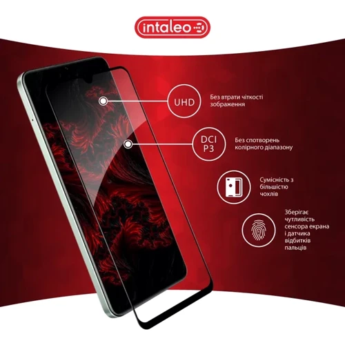 Intaleo Tempered Glass Full Glue Black для Realme C63 фото 5