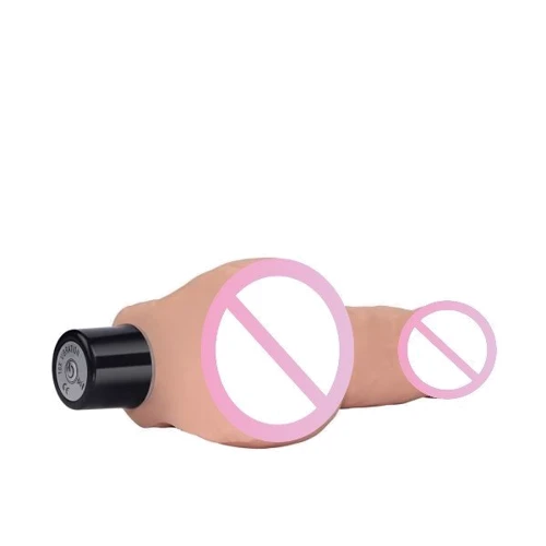 Вибратор LoveToy Real Softee Vibrator With Balls Flesh 8"