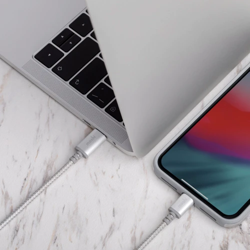 Кабель Moshi Cable USB-C to Lightning Integra 1.2m Jet Silver (99MO084105) фото 4