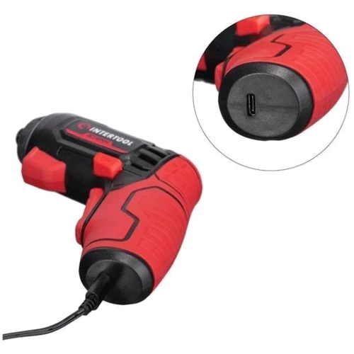 Отвертка аккумуляторная Intertool WT-0300 (4V, 5 Nm, литий-ион, 1.5 Ач, 200 об/мин, 4 насадки + биты, кейс): Назначение бытовой