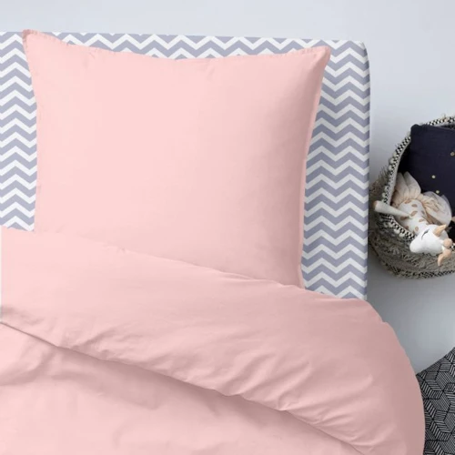 Комплект постельного белья Cosas Ranfors Rose Zig Grey детский на резинке 110х140 (Ranfors_Rose_ZigGrey_140)