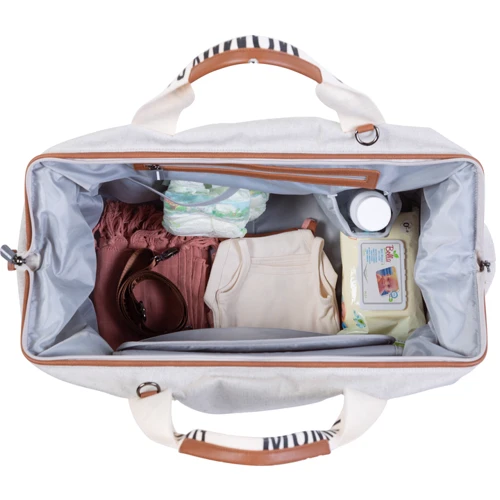 Сумка Childhome Mommy Bag Signature Canvas Off White (CWMBBSCOW)