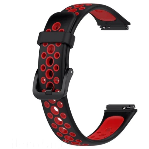 Ремешок BeCover Vents Style Black-Red (709440) for Huawei Band 7: Тип Ремешок
