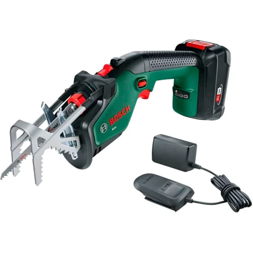 Акумуляторна садова пилка Bosch KEO + 1 акумулятор PBA 18V 2 Ач + Полотно дерева Top for Wood S644D + Зарядний пристрій AL 18V - 20 (0600861A00)
