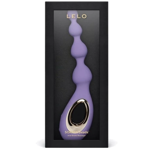 Анальні намисто з вібрацією LELO Soraya Beads Violet Dusk, різний діаметр намистин, 8 режимів