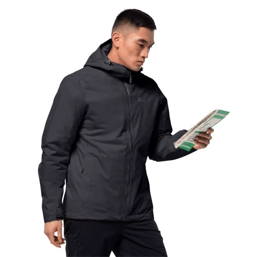 Куртка Jack Wolfskin Frosty Morning JKT M 1113721-6000 48 черная зимняя с капюшоном: Вид Куртки