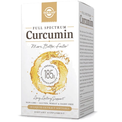 Solgar Full Spectrum Curcumin Солгар Куркумин 30 мягких капсул: Тип Куркума (Куркумин)