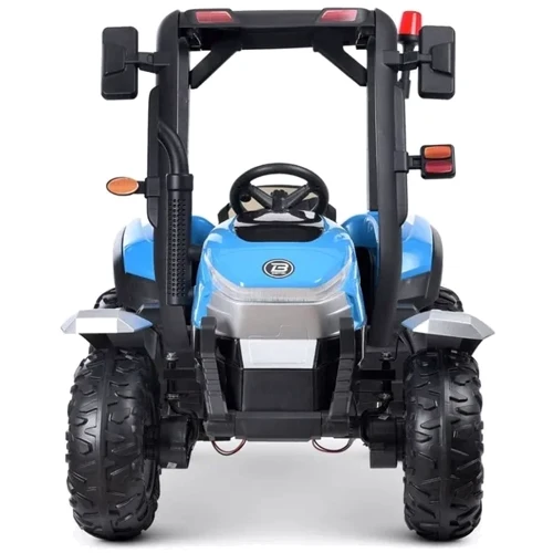 Дитячий електромобіль Bambi Racer трактор із причепом, синій (M 4844EBLR-4)