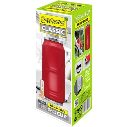 Maestro 0.5 л красная (MR1647-50-RED): Объем, л 0.5