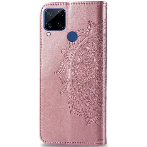 Аксесуар для смартфона Mobile Case Book Cover Art Leather Pink for Realme C15 / C12: Колір рожевий
