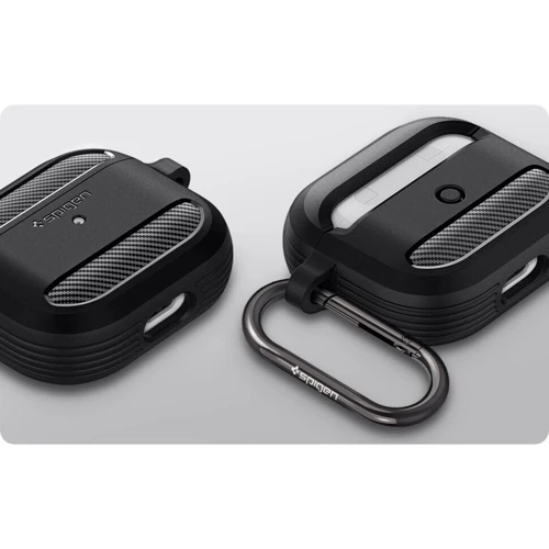 Чехол для наушников Spigen Rugged Armor Matte Black (ASD01978) for Apple AirPods 3 фото 9