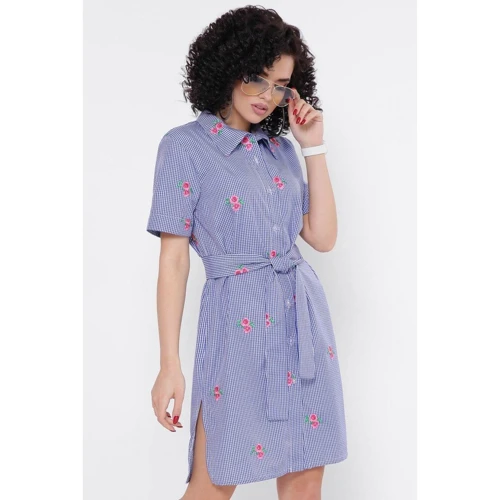Сукня FashionUp PL-1767A 44 синє повсякденне до середини стегна