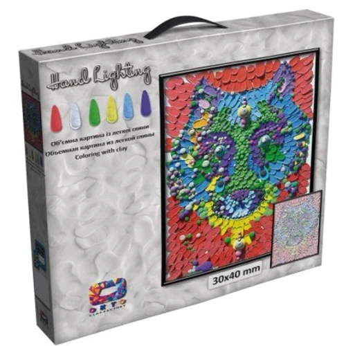 Картина из глины ОКТО Moon Light Clay. Волк (70073)