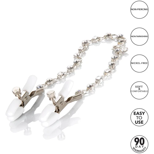 CalExotic Crystal Chain Nipple Clamps зажимы для сосков