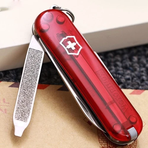 Мультитул Victorinox Classic Sd 58мм/7предметов/красный-прозрачный (0.6223.T): Количество инструментов 7