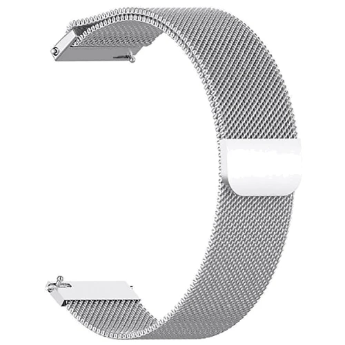 Ремінець BeCover Milanese Style Silver Universal 22mm