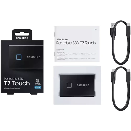 Samsung T7 Touch 500 GB Black (MU-PC500K/WW) UA: Обсяг 500 ГБ