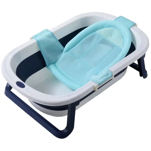 Ванна складана Babyhood Комфорт синя + гірка для купання (BH-323B+211B)