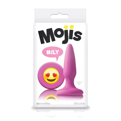NSNovelties Mojis Mini Plug #ILY маленькая анальная пробка, 7x2 см, розовый