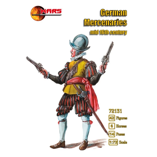 Набор фигурок Mars Figures Немецкие наемники Ландскнехт, середина 16 века (MS72131)