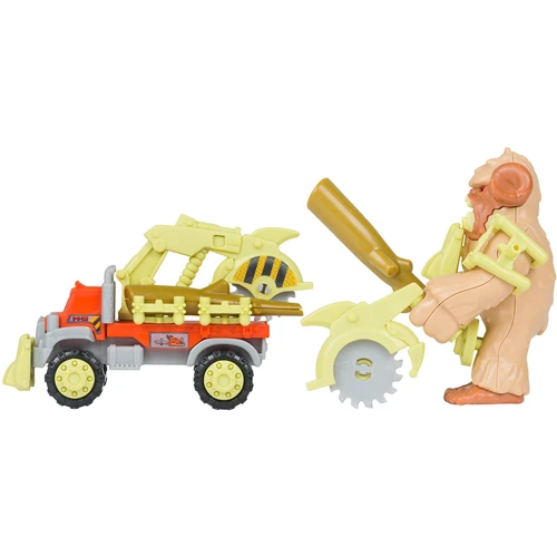 Ігровий набір Road Rippers Snap'n Play Monsters Attack Tan yeti vs Orange log truck