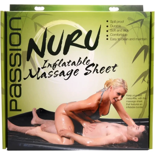 Непромокає вінілове простирадло з надувними краями Passion Vinyl Massage Sheet