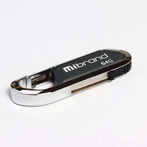 USB-флешка Mibrand 64GB Aligator Grey USB 2.0 (MI2.0 / AL64U7G): Стандарт USB USB 2.0