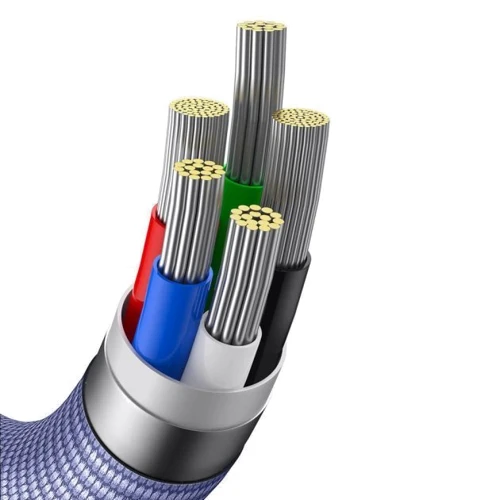Кабель Baseus Cable USB-C to Lightning Crystal Shine 20W 1.2m Purple (CAJY000205) фото 5