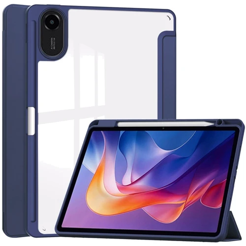 Аксесуар для планшетних ПК BeCover Soft Edge TPU з Pencil Mount Deep Blue для Xiaomi Redmi Pad 2 (713657): Колір синій