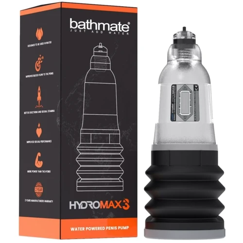Гидропомпа Bathmate Hydromax 3 Clear (для члена длиной до 7,5 см, диаметр до 4,5 см)